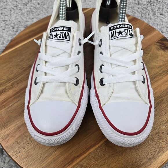 Converse Womens 7.5 CTAS Shoreline White Canvas Y2K Casual Shoes Slip Sneaker - Picture 6 of 12